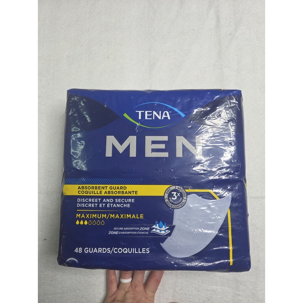 Tena Incontinence Guards for Men, Moderate Absorbency, 48 Count